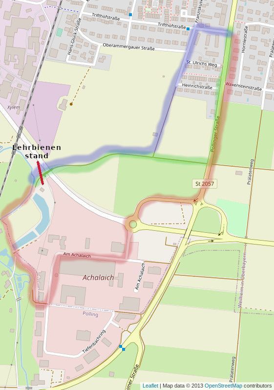 Kartenausschnitt aus Openstreetmap mit Anfahrtsskizze